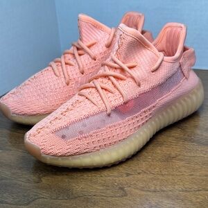 Adidas Yeezy Boost 350 V2 Mesh Glow in Dark Sneakers in Pink / Peach, Mens, sz 5